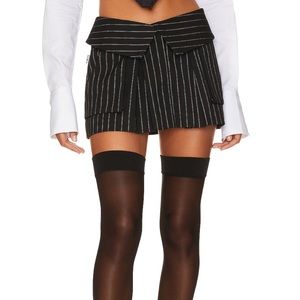 *SOLD* LOBA by Cindy Kimberly Mireya Mini Skirt in Black & White